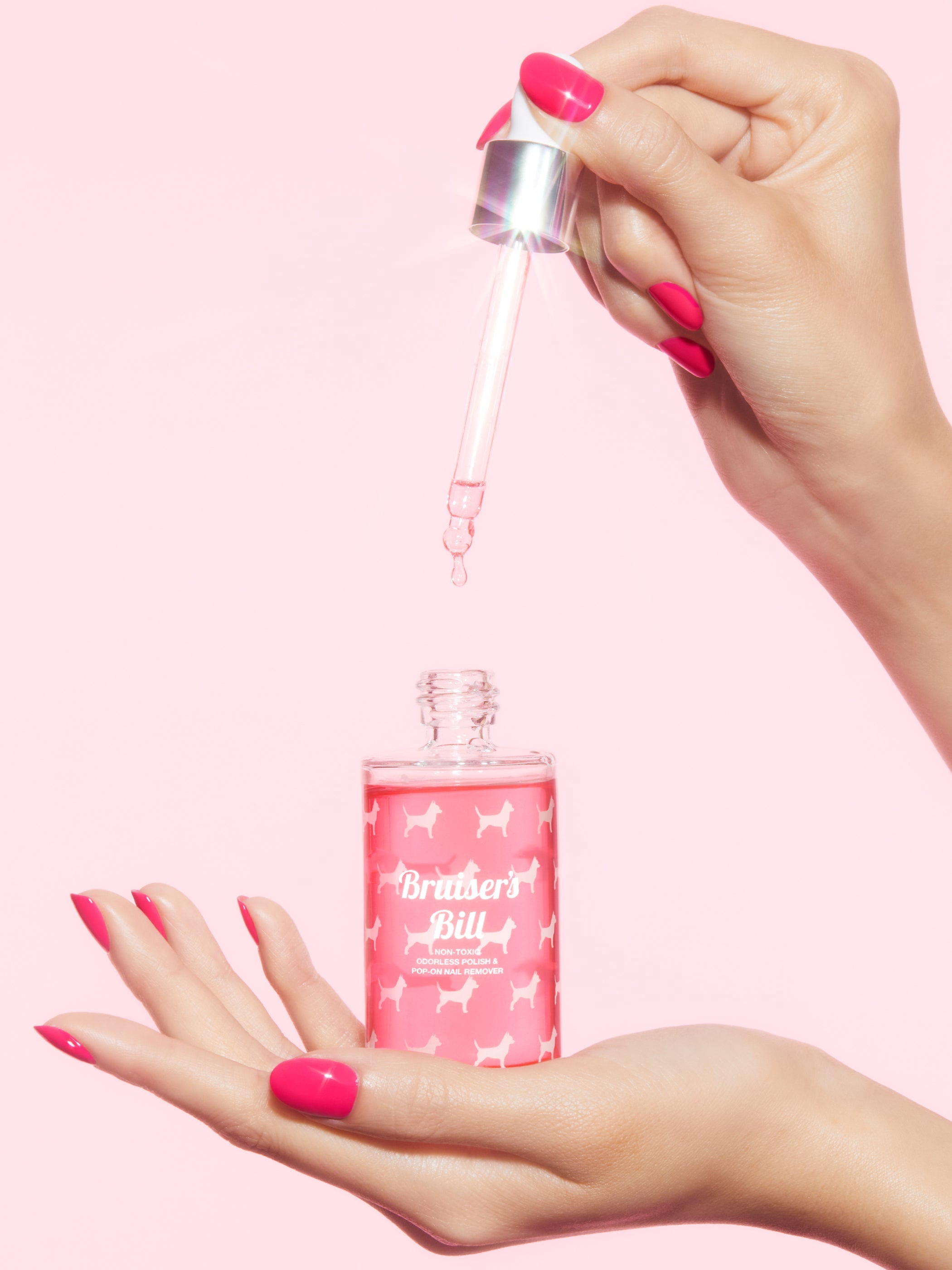 BRUISER'S BILL NON-TOXIC ODORLESS POLISH & POP-ON NAIL REMOVER