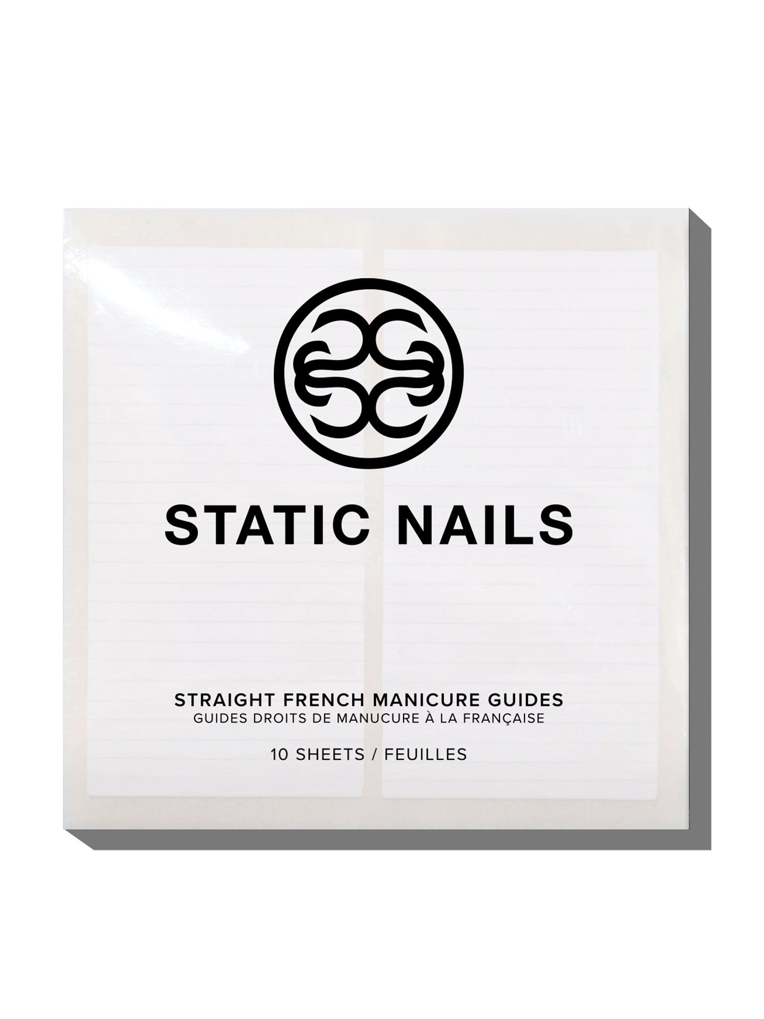 LIQUID GLASS LACQUER NAIL ART STICKER GUIDES, STRAIGHT