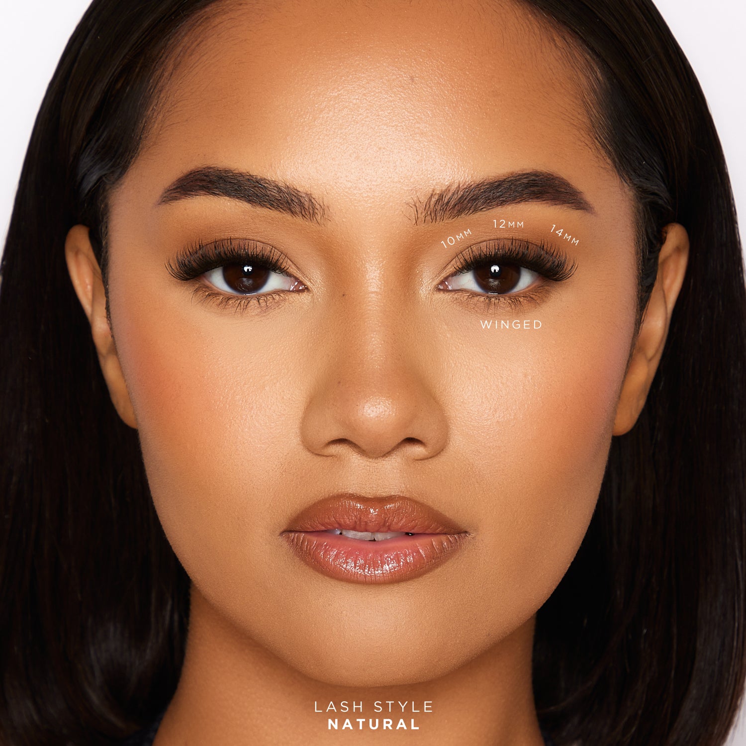 Natural Pre-Glued Individuals 2 1-Step Press™ Pre-Glued Lash Kit